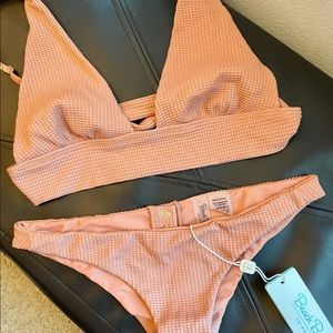 Beach bunny mauve top and bottoms 🐰